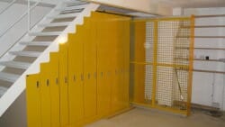under-stair artwork storage