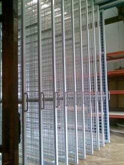 Art gallery storage Installed in a tight location